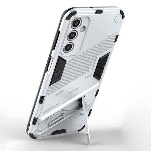 Samsung Galaxy A24 Hybrid Håndværker Cover m. Kickstand - Hvid