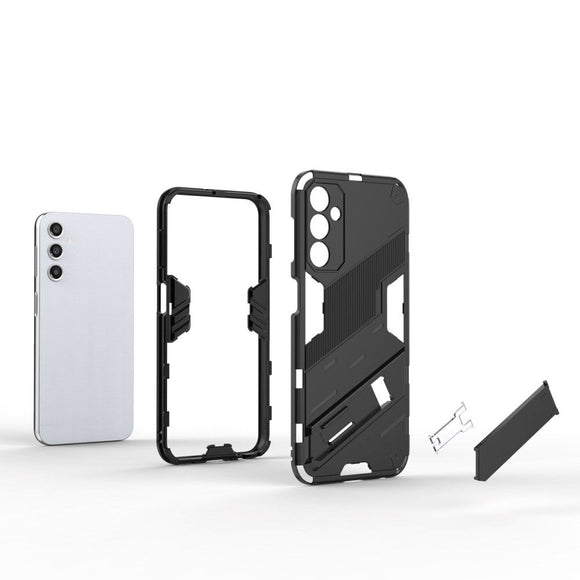 Samsung Galaxy A24 Hybrid Håndværker Cover m. Kickstand - Hvid