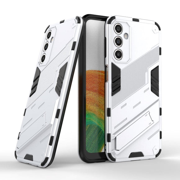 Samsung Galaxy A24 Hybrid Håndværker Cover m. Kickstand - Hvid