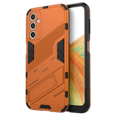Samsung Galaxy A24 Hybrid Håndværker Cover m. Kickstand - Orange
