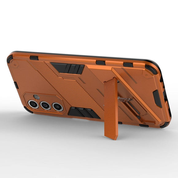 Samsung Galaxy A24 Hybrid Håndværker Cover m. Kickstand - Orange