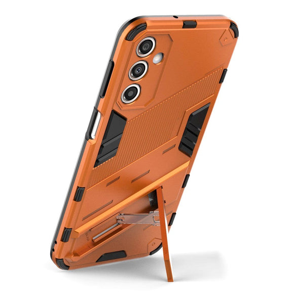 Samsung Galaxy A24 Hybrid Håndværker Cover m. Kickstand - Orange