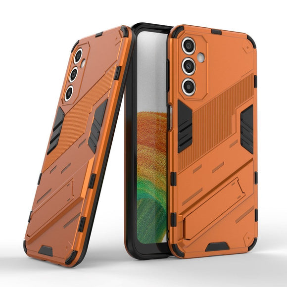 Samsung Galaxy A24 Hybrid Håndværker Cover m. Kickstand - Orange