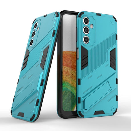 Samsung Galaxy A24 Hybrid Håndværker Cover m. Kickstand - Lyseblå