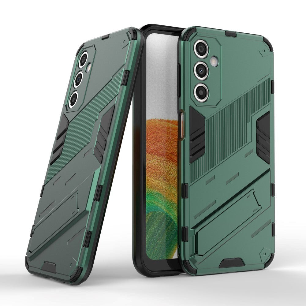 Samsung Galaxy A24 Hybrid Håndværker Cover m. Kickstand - Grøn