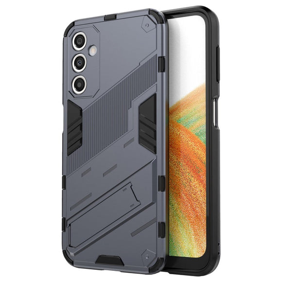 Samsung Galaxy A24 Hybrid Håndværker Cover m. Kickstand - Grå