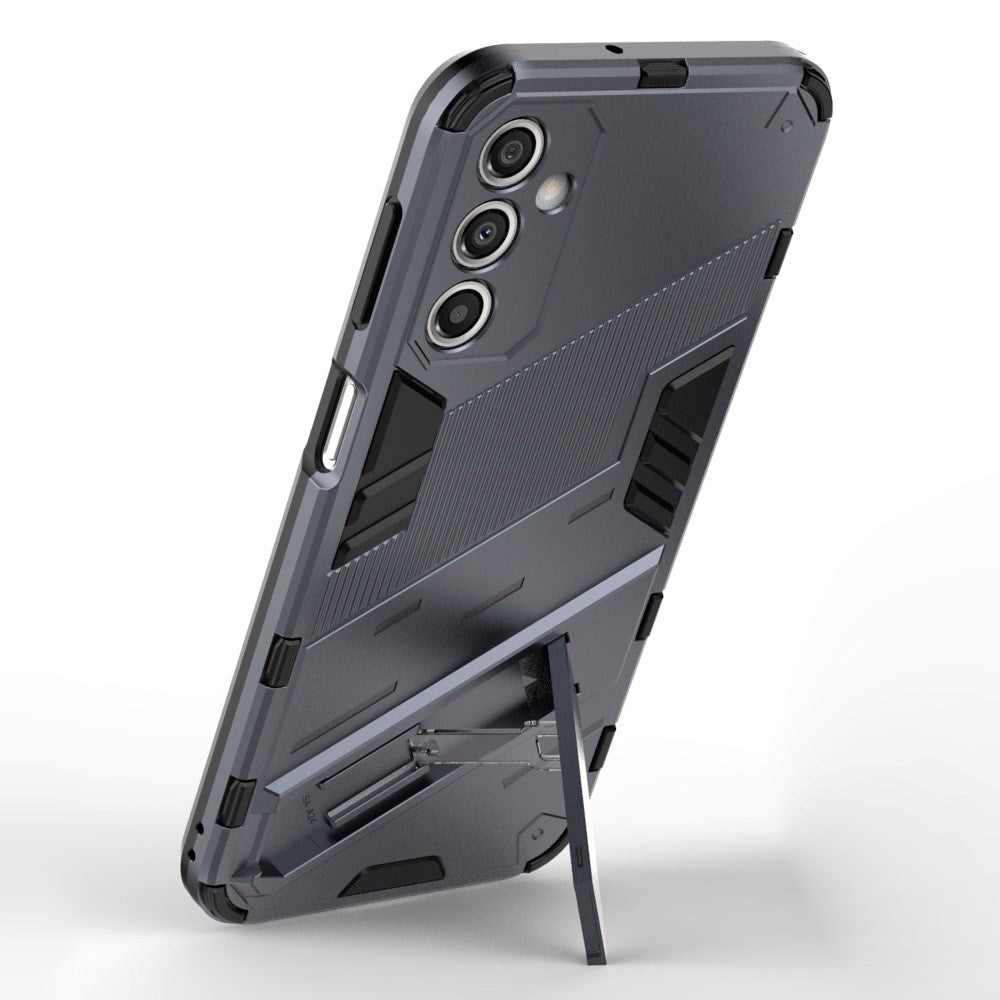 Samsung Galaxy A24 Hybrid Håndværker Cover m. Kickstand - Grå