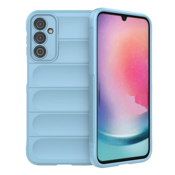 Samsung Galaxy A24 Fleksibelt Plastik Cover - Lyseblå