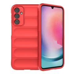 Samsung Galaxy A24 Fleksibelt Plastik Cover - Rød