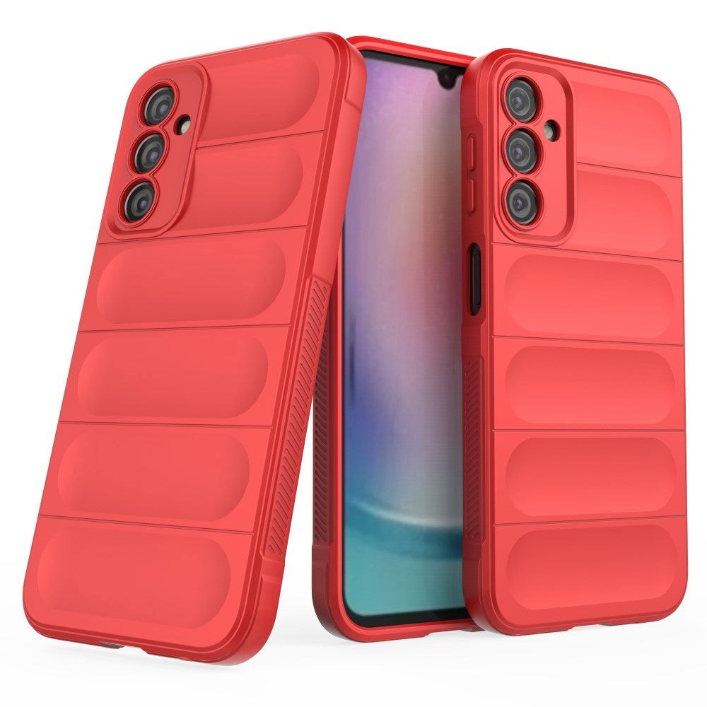 Samsung Galaxy A24 Fleksibelt Plastik Cover - Rød