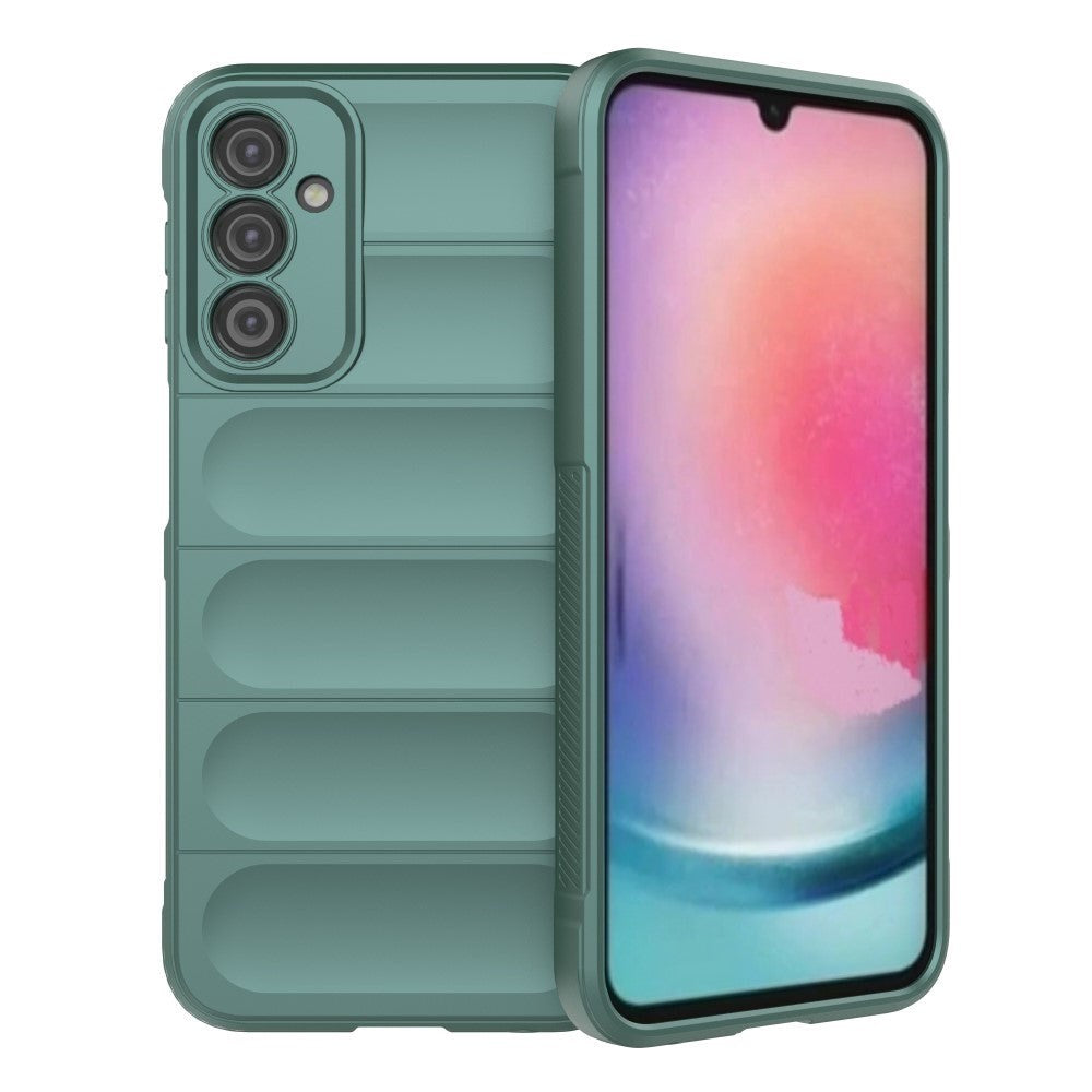 Samsung Galaxy A24 Fleksibelt Plastik Cover - Grøn