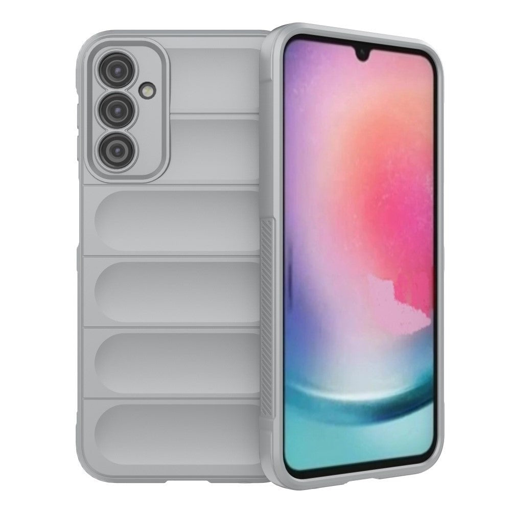 Samsung Galaxy A24 Fleksibelt Plastik Cover - Grå