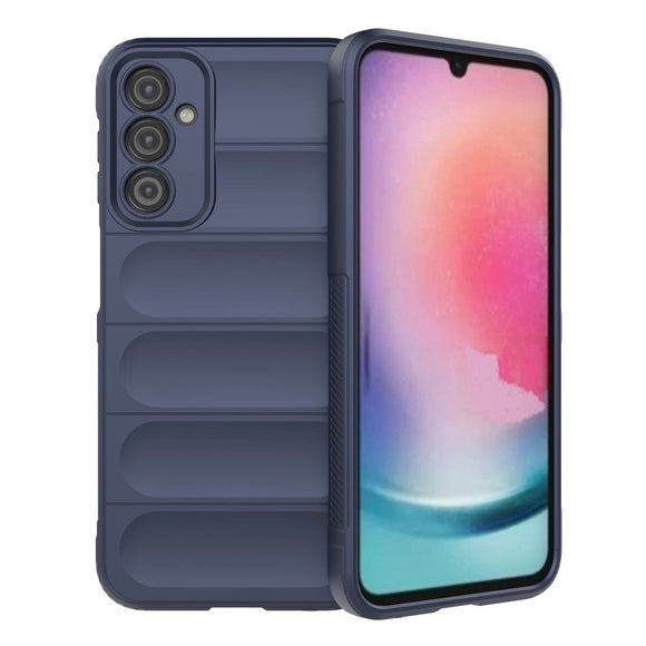 Samsung Galaxy A24 Fleksibelt Plastik Cover - Mørkeblå