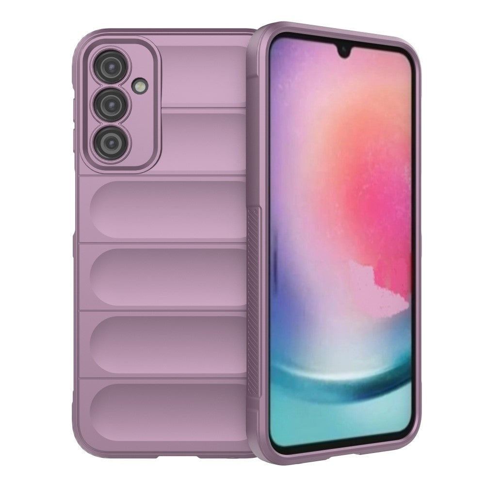Samsung Galaxy A24 Fleksibelt Plastik Cover - Lilla