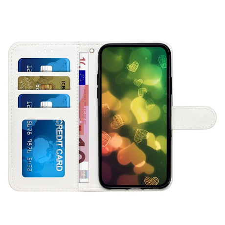 EIDERWOOD Motorola Moto G42 Læder Cover m. Pung og Strop - Farverige Sommerfugle