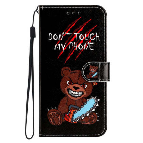 EIDERWOOD Motorola Moto G42 Læder Cover m. Pung og Strop - "Don't Touch My Phone"