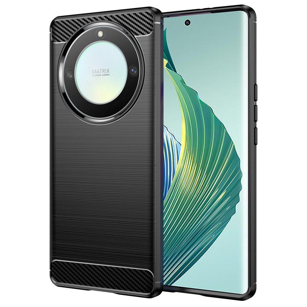 Honor Magic5 Lite Brushed Carbon Cover - Sort