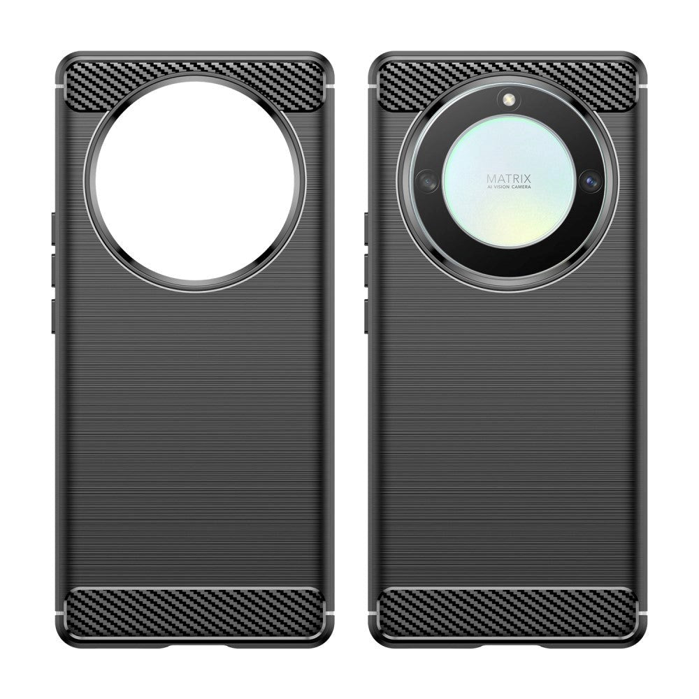 Honor Magic5 Lite Brushed Carbon Cover - Sort