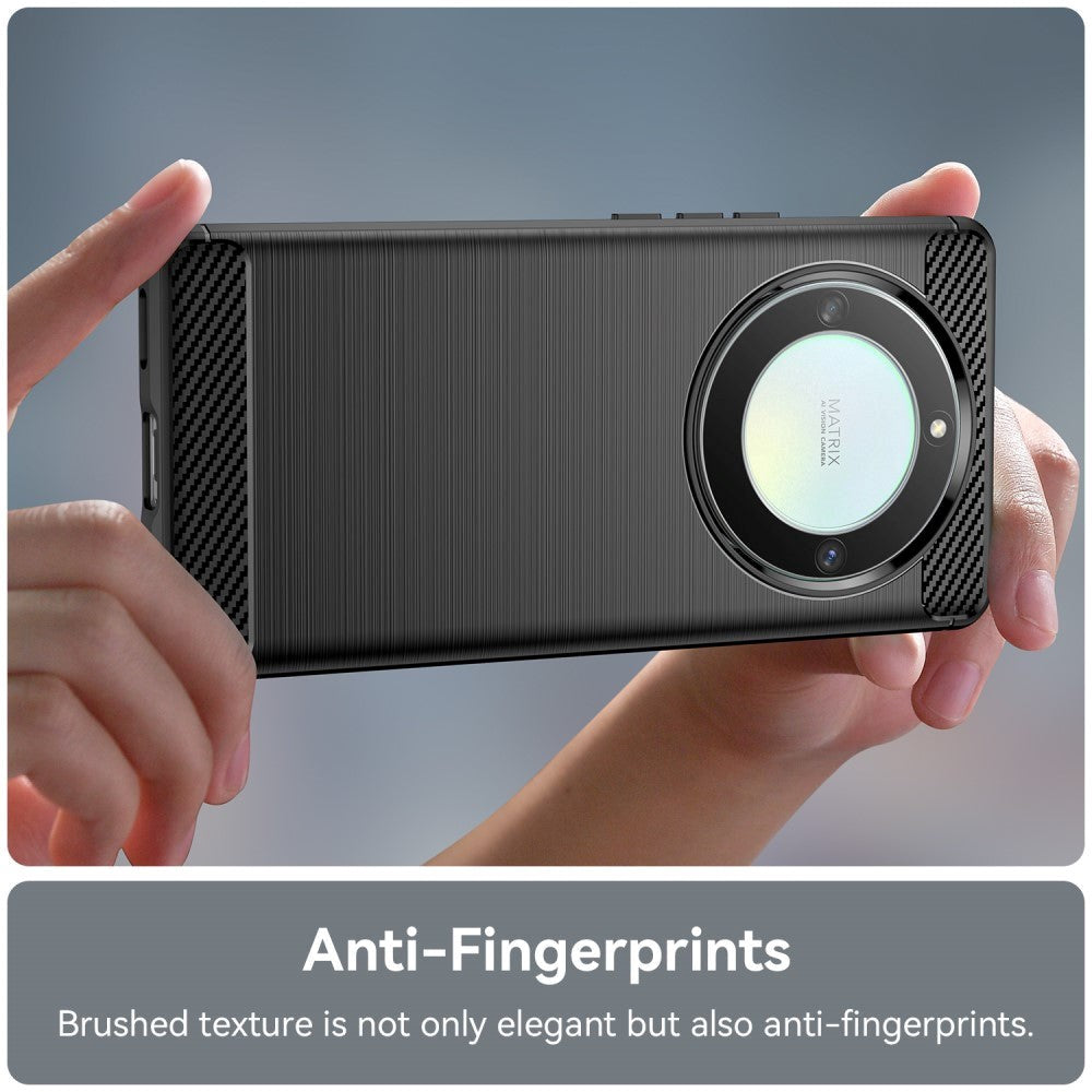 Honor Magic5 Lite Brushed Carbon Cover - Sort