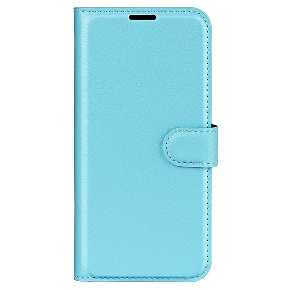 Sony Xperia 1 V Litchi Læder Cover m. Pung - Lyseblå