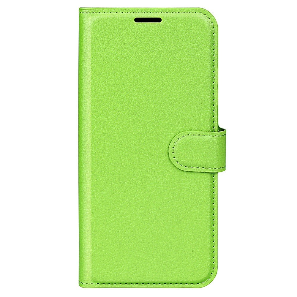 Sony Xperia 1 V Litchi Læder Cover m. Pung - Grøn