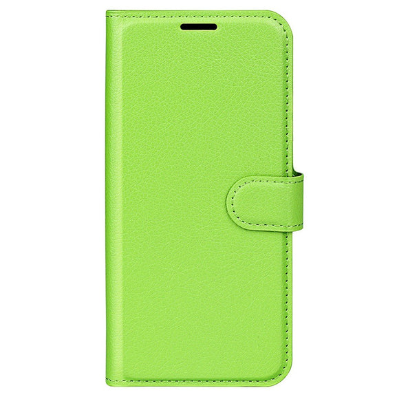 Sony Xperia 1 V Litchi Læder Cover m. Pung - Grøn