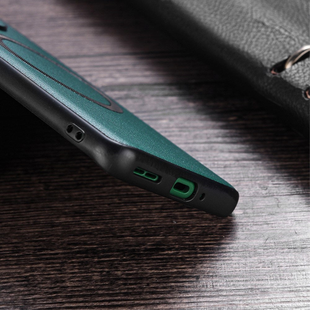 EIDERWOOD OnePlus Nord 3 (5G) Hybrid Plastik Cover m. Vegansk Læder - MagSafe Kompatibel - Sort