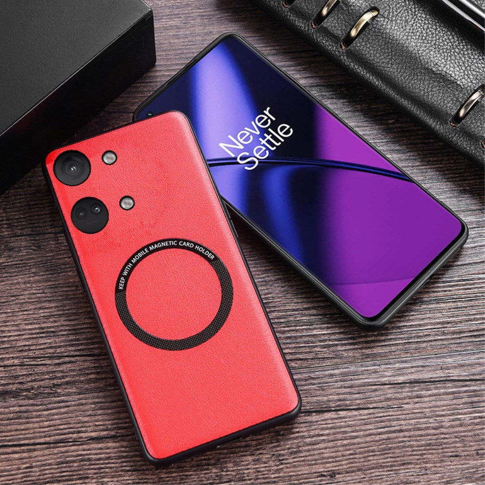 OnePlus Nord 3 (5G) EIDERWOOD Hybrid Plastik Cover m. Vegansk Læder - MagSafe Kompatibel - Hvid