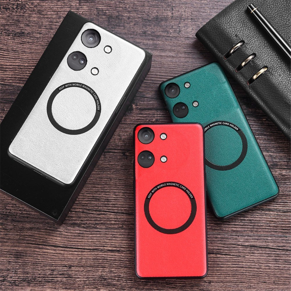 OnePlus Nord 3 (5G) EIDERWOOD Hybrid Plastik Cover m. Vegansk Læder - MagSafe Kompatibel - Hvid