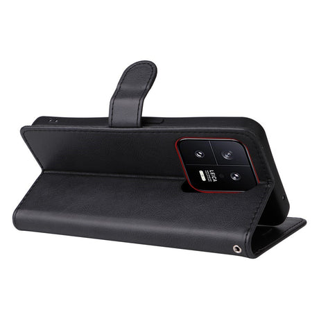 EIDERWOOD Xiaomi 13 Kunstlæder Flip Cover m. Strop - Sort