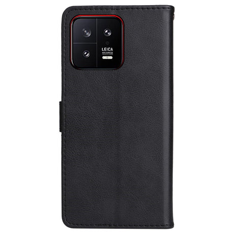 EIDERWOOD Xiaomi 13 Kunstlæder Flip Cover m. Strop - Sort
