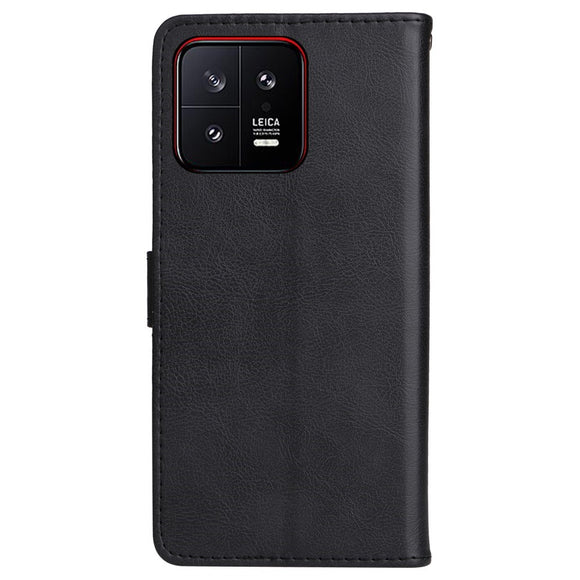 EIDERWOOD Xiaomi 13 Kunstlæder Flip Cover m. Strop - Sort