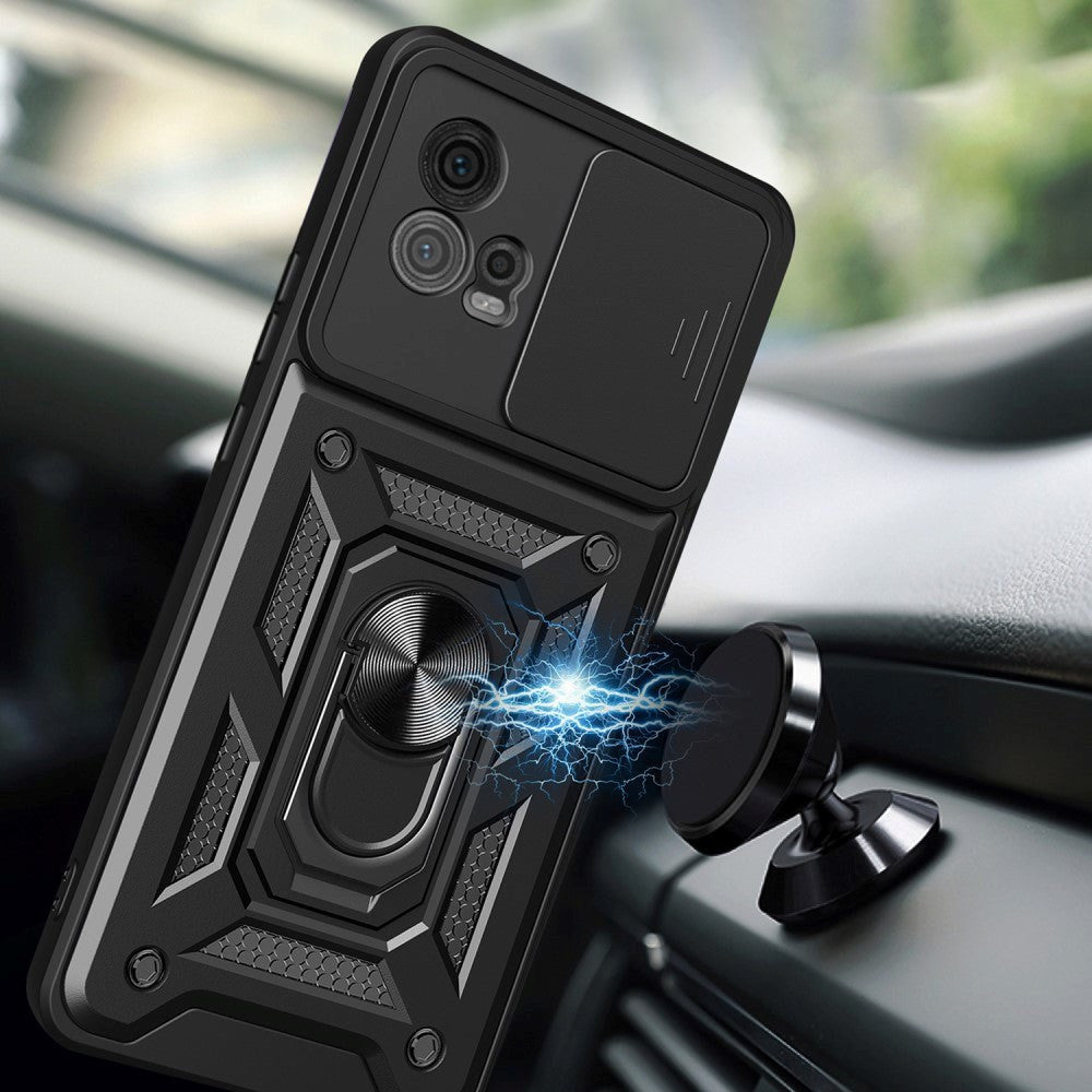 Motorola Moto G72 Håndværker Cover m. Magnetisk Kickstand & Cam Slider - Guld