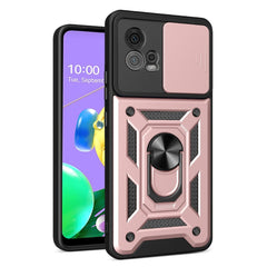 Motorola Moto G72 Håndværker Cover m. Magnetisk Kickstand & Cam Slider - Rose Gold
