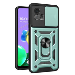 Motorola Moto G72 Håndværker Cover m. Magnetisk Kickstand & Cam Slider - Grøn