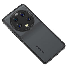 Xiaomi 13 Ultra Hybrid Plastik Cover - Mat Gennemsigtig / Sort