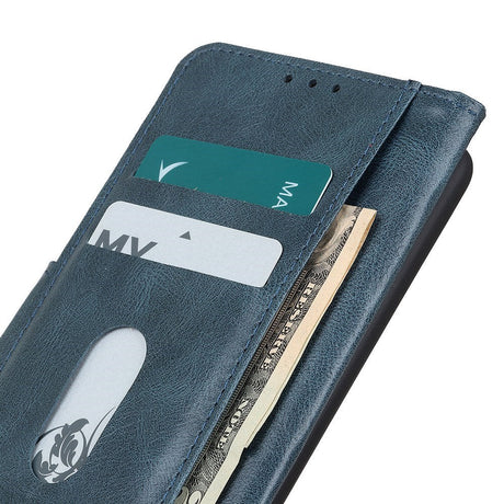 Xiaomi Redmi Note 12 (4G) Læder Cover m. Pung & Ståfunktion - Blå