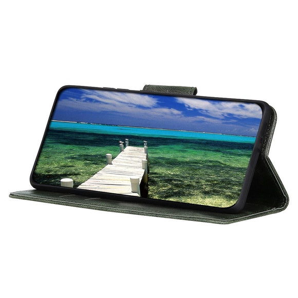 Xiaomi Redmi Note 12 (4G) Læder Cover m. Pung & Ståfunktion - Grøn