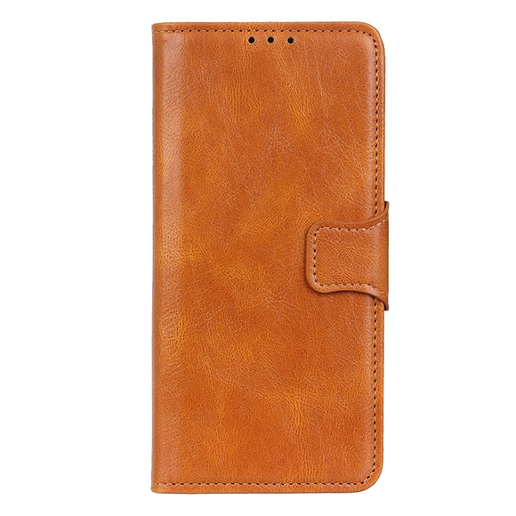 Xiaomi Redmi Note 12 (4G) Læder Cover m. Pung & Ståfunktion - Brun