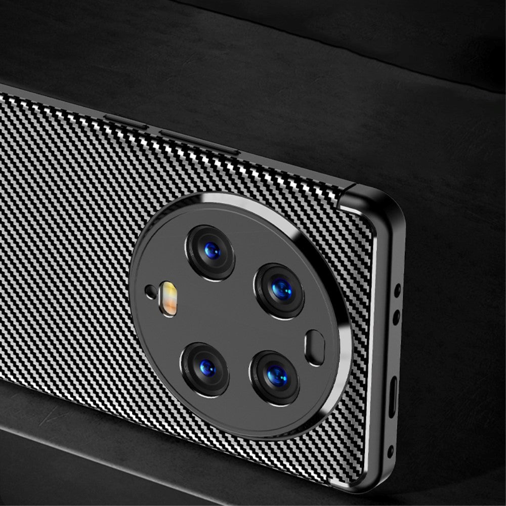 Xiaomi 13 Ultra Carbon Fiber Fleksibelt Plastik Cover - Sort