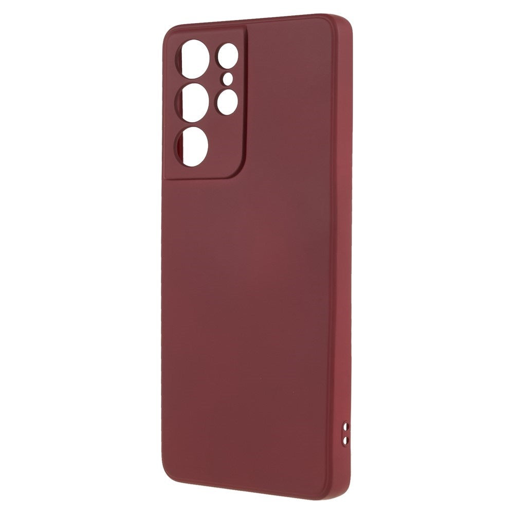EIDERWOOD Samsung Galaxy S21 Ultra Foret Fleksibelt Plast Cover - Vinrød