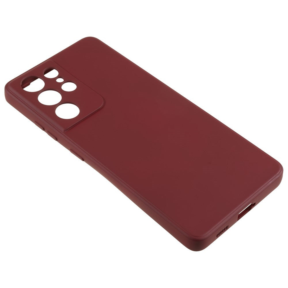 EIDERWOOD Samsung Galaxy S21 Ultra Foret Fleksibelt Plast Cover - Vinrød