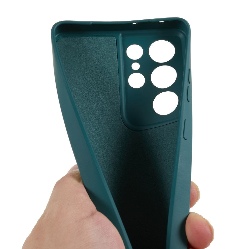 EIDERWOOD Samsung Galaxy S21 Ultra Foret Fleksibelt Plast Cover - Grøn