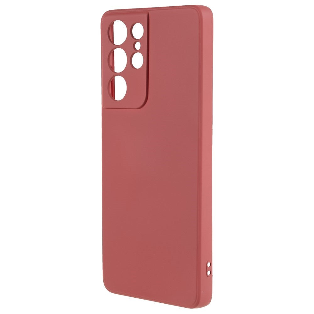 EIDERWOOD Samsung Galaxy S21 Ultra Foret Fleksibelt Plast Cover - Mørkerød