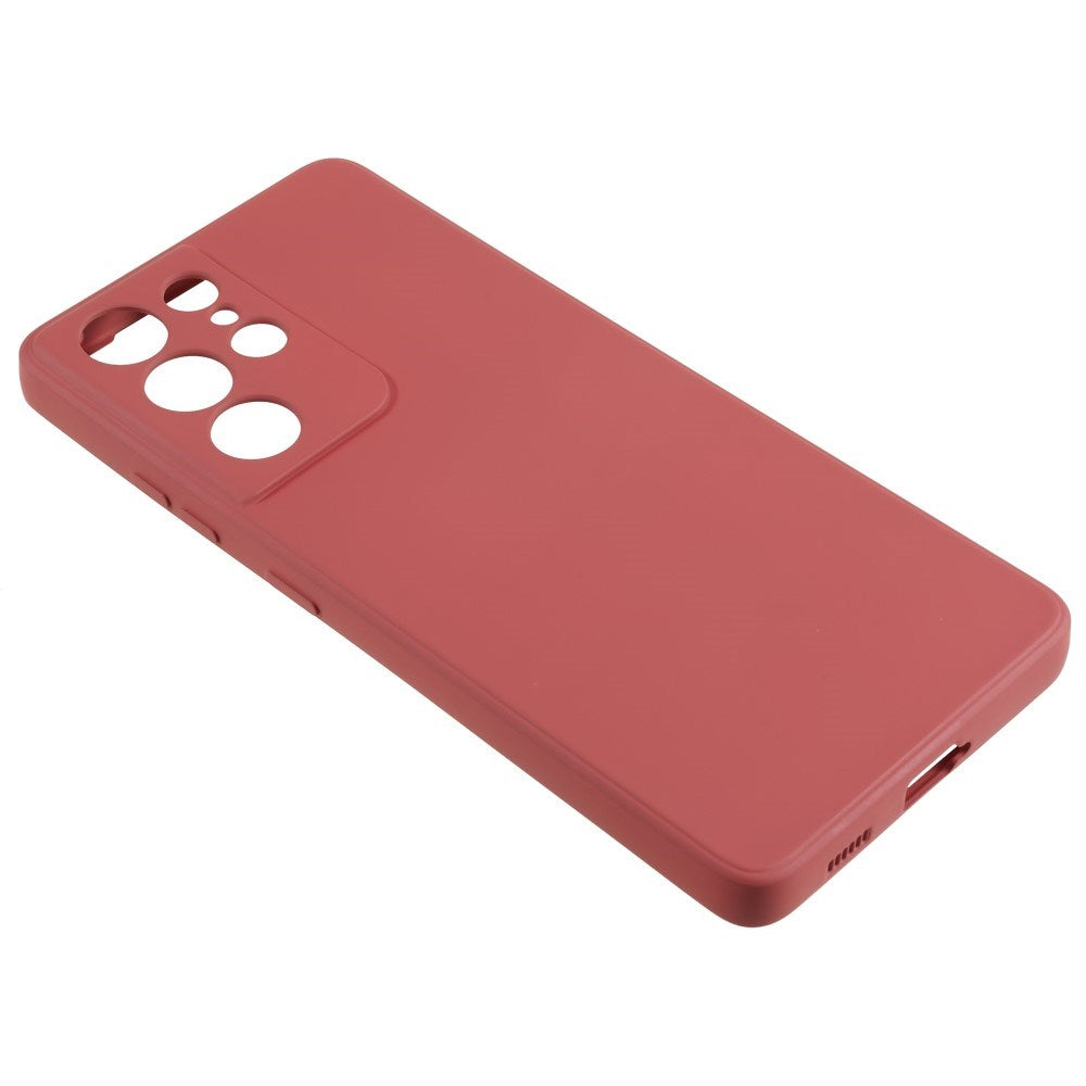EIDERWOOD Samsung Galaxy S21 Ultra Foret Fleksibelt Plast Cover - Mørkerød
