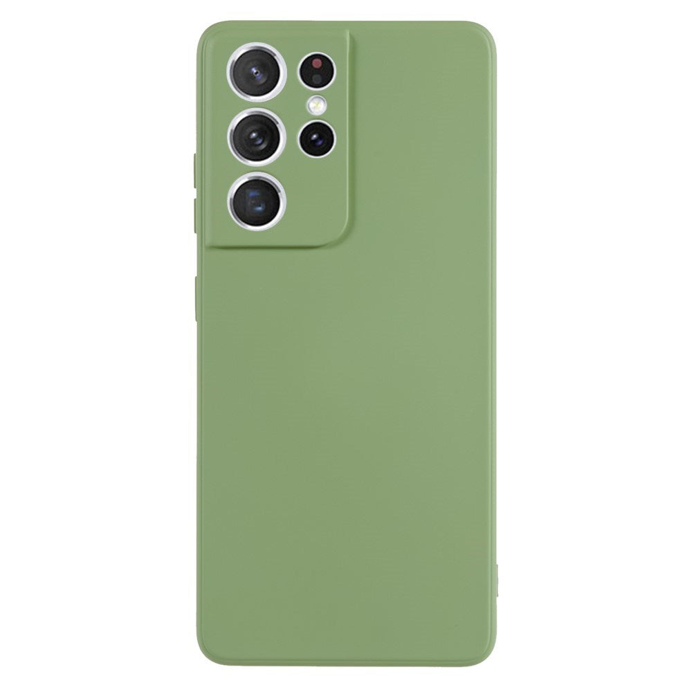 EIDERWOOD Samsung Galaxy S21 Ultra Foret Fleksibelt Plast Cover - Lysegrøn