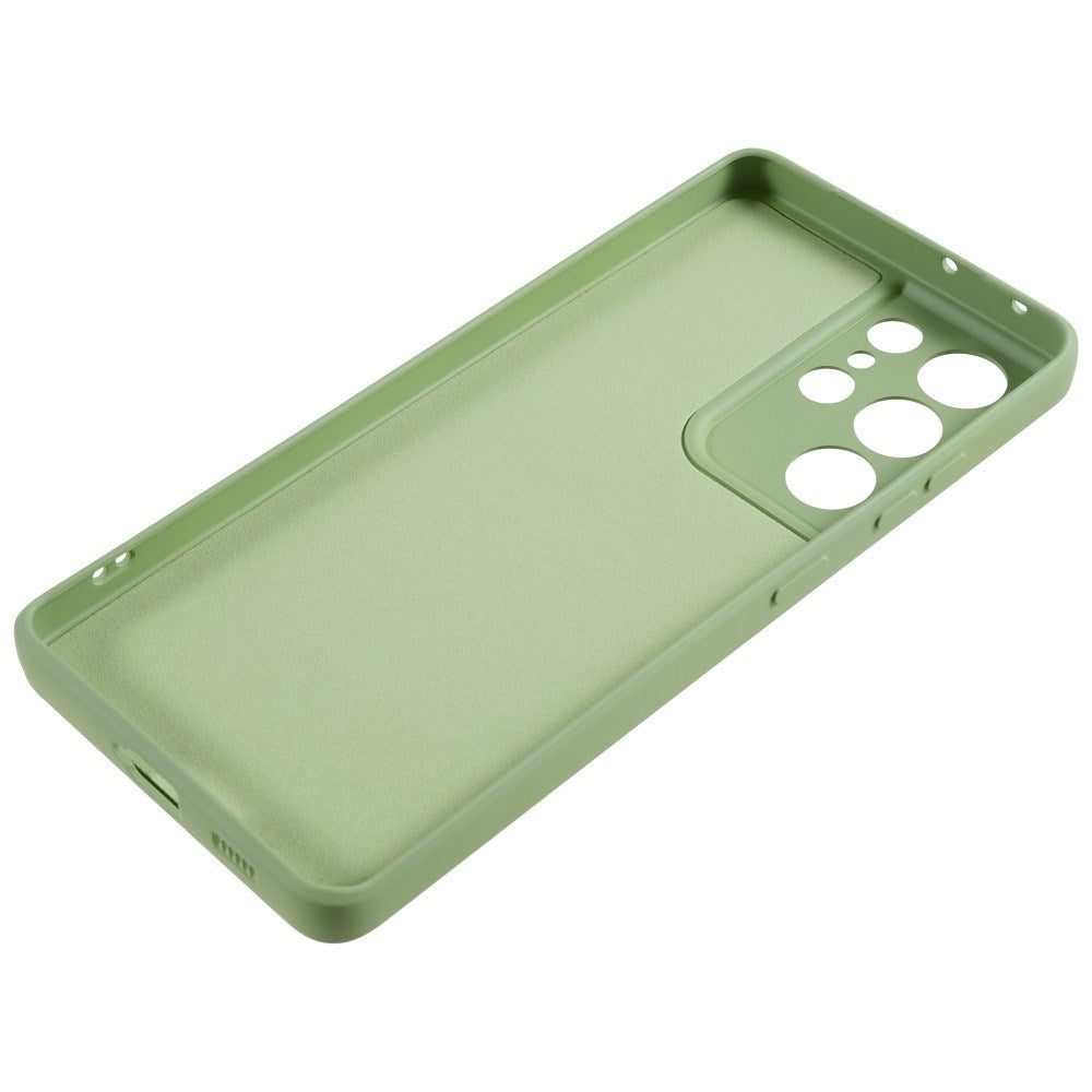EIDERWOOD Samsung Galaxy S21 Ultra Foret Fleksibelt Plast Cover - Lysegrøn