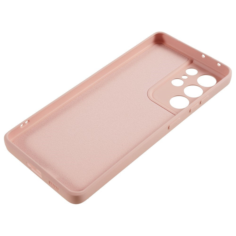 EIDERWOOD Samsung Galaxy S21 Ultra Foret Fleksibelt Plast Cover - Lyserød