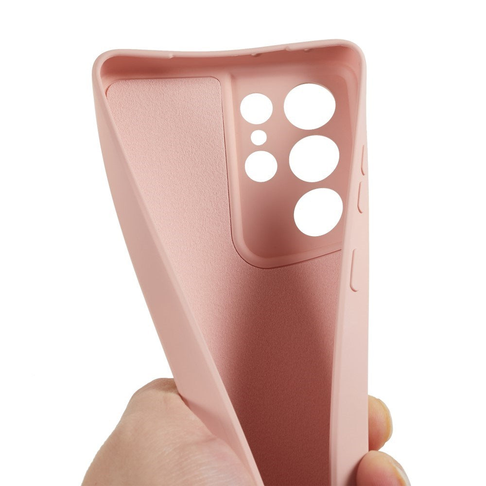 EIDERWOOD Samsung Galaxy S21 Ultra Foret Fleksibelt Plast Cover - Lyserød