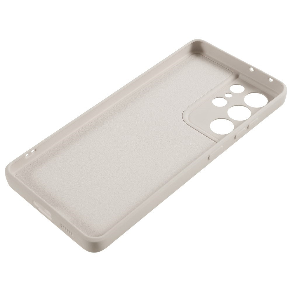 EIDERWOOD Samsung Galaxy S21 Ultra Foret Fleksibelt Plast Cover - Beige